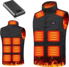 【美品】BOACE 電熱ベスト ヒーターベスト 70℃ 発熱 前後13箇所
