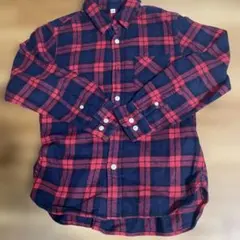 無印良品　チェック柄 長袖シャツ サイズ140