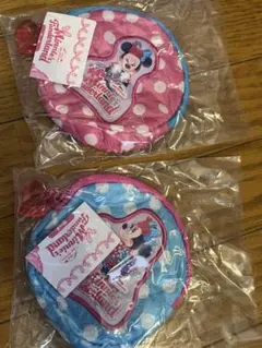ディズニー　カプセルトイ　ミニー　パルパルーザ　ポーチ 2点セット