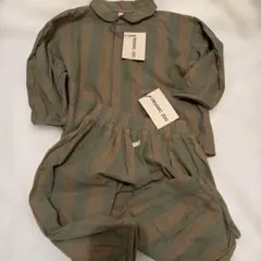 オーガニックズー　ストライプセットアップ　3-4y 25aw