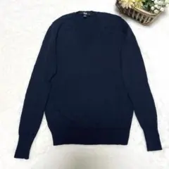 ユニクロ　カーディガン　ニット　M 羽織　薄手　長袖　Vネック　毛100%