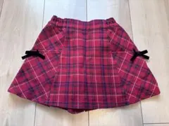 KP ナルミヤ キュロット 100cm 赤チェック 女の子 匿名配送