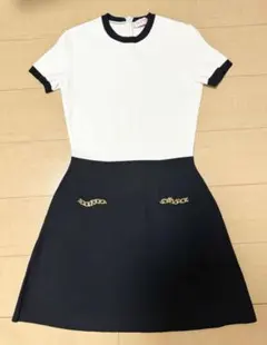 VALENTINO ヴァレンティノ ワンピース ホワイト ブラック バイカラーのサムネイル