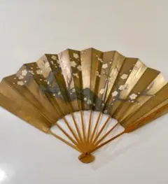 ⛄️Sale⭐️ 舞扇 観世流 能楽御舞扇子司 十松屋福井 福井芳敏 金色 千鳥 ⛄️Sale⭐️ 舞扇 観世流 能楽御舞扇子司 十松屋福井 福井芳敏