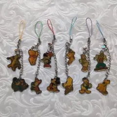 ディズニー✕コカ・コーラ　ペアチャームストラップ 6個セット