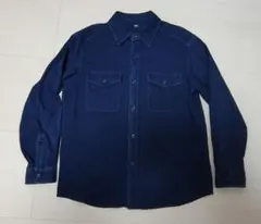ユニクロ デニム ジャージーオーバーシャツ メンズ Ｌサイズ