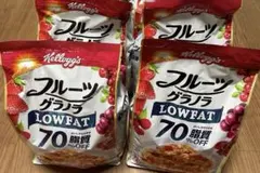 ケロッグ フルーツグラノラ LOWFAT 脂質70%オフ 1kg×4袋のサムネイル