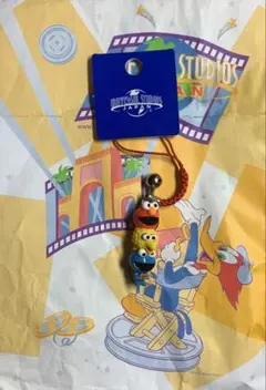 usj エルモ クッキーモンスター ビッグバード ストラップ　キーホルダー