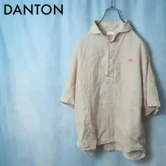 DANTON｜20SS ラウンドカラーのプルオーバーリネンシャツ（36）のサムネイル