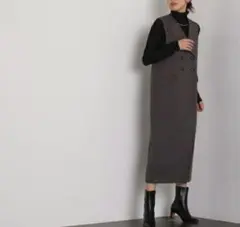 NATURAL BEAUTY BASIC グレー ワンピース