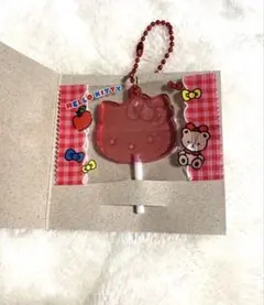 サンリオキャラクターズ　キャンディチャーム　ハローキティ　赤　キーホルダー