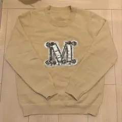 マックスマーラ コットン ボーダーニット ベージュ - メルカリ