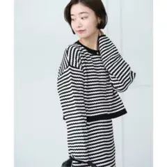 イエナ　ラメ入りツイードトップス　ニット　19aw　プルオーバー　ボタン IENA - イエナ ラメ入りツイードトップス ニット 19aw プルオーバー