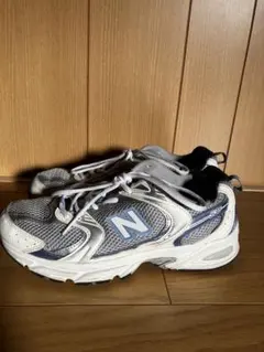 New Balance ランニングシューズ グレー/ホワイト/ブルー