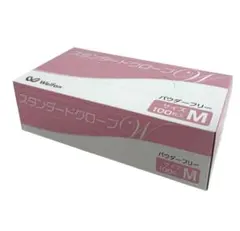 ウェルファン使い捨てプラスチック手袋 Mサイズ 100枚入り 粉なし左右兼用のサムネイル