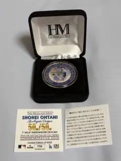 大谷翔平 50/50 記念限定版5050額入と、ゴールドコイン1つのセット ドジャース 大谷翔平 50-50達成記念ゴールドコイン: 野球