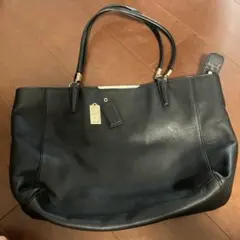 COACH レザー トートバッグ ブラックのサムネイル