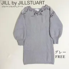 美品》ジルバイジルスチュアート ニットワンピース (FREE)グレー レディース