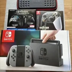 Nintendo Switch 本体 グレー 初期モデル SDカード128GB付 - メルカリ