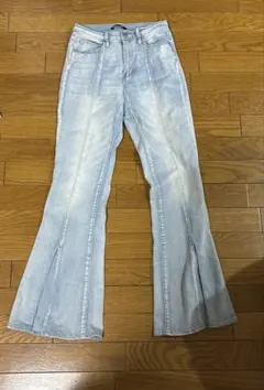 ライトブルー ブーツカットデニム デニム