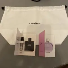 巾着ポーチ付き　匿名配送⭐︎新品シャネル香水サンプル⭐︎チャンス　他　2個セット