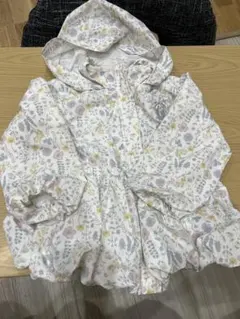 プティマイン　花柄フード付きジャケット