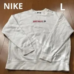 NIKE ナイキ⭐︎スウェット　トレーナー　裏起毛　古着　白系　ユニセックス