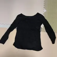 H299 黒の長袖シャツ ヒートテック　XLサイズ