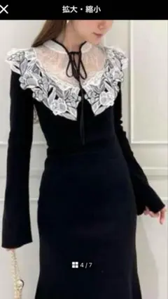 snidel エンブロイダリーレースワンピース