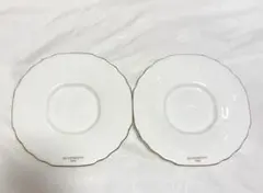 GIVENCHY ホワイト ソーサー 2枚セット