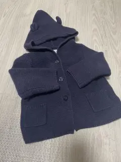 GAP フード付きネイビーアウター 6-12ヶ月
