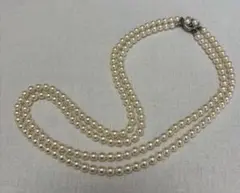 【匿名配送】フェイクパール 2連ネックレス