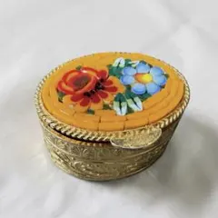 vintage ／ベネチアングラス モザイクガラス ピルケース 小物入れ