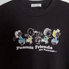 PEANUTS Friends スヌーピーTシャツ ブラック Mサイズのサムネイル