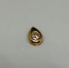 限定出品⭐︎ k18 YG 天然ダイヤモンド0.415ct 一粒石ネックレストップ