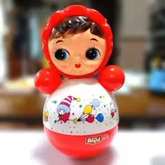 ローヤル Royal おきあがりポロンちゃん 赤 当時物 昭和レトロ♡R37のサムネイル
