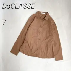 DoCLASSE レギュラーカラーコットンシャツ　羽織　長袖　ドローコードのサムネイル