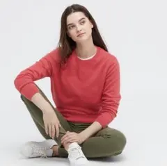 ウォッシャブルコットンクルーネックセーター