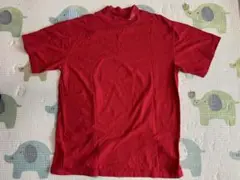 Disney ミッキーマウス ハイネック Tシャツ 赤