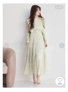 SNIDEL スナイデル Sustainableフリルワンピース