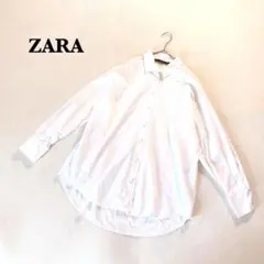 ザラベーシック シャツ ホワイト 日本サイズM-L 長袖