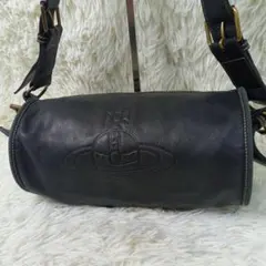 希少品✨ヴィヴィアンウエストウッド アコード ショルダーバッグオーブ 型押し 黒