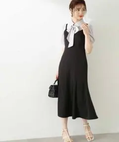 美品☆プロポーションボディドレッシング キャミワンピース ブラック PSサイズ