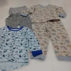 子ども服セット　肌着　パジャマ　半ズボン　恐竜柄ベビーパジャマ 95cm