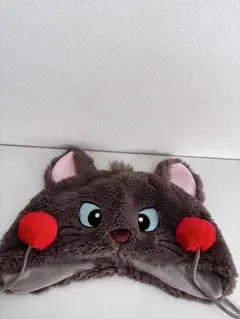 猫耳帽子 赤いポンポ付き ベルリオーズファンキャップ