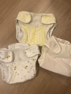 おむつカバーセット（イエロー、ホワイト、ピンク）