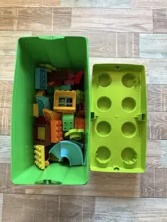 LEGO 緑のコンテナ　緑色 収納ボックス 大