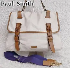 Paul Smith ポールスミス 2way レザー メッセンジャーバックのサムネイル