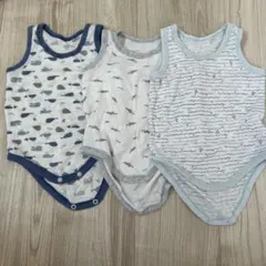 ベビー肌着 タンクトップ 80cm 3枚セット