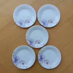 ノリタケ　花柄陶器皿 5枚セット　Noritake Morning Tide